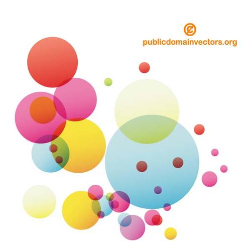 Burbujas coloridas grÃ¡ficos vectoriales