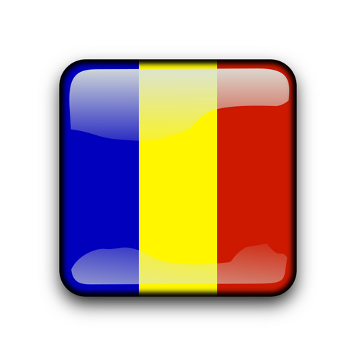 Andorra Flagge SchaltflÃ¤che Vektor