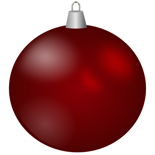 RÃ¸dbrun Christmas ornament vektor image