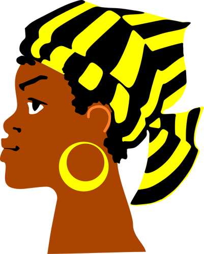 Afrikanische Dame Kopf
