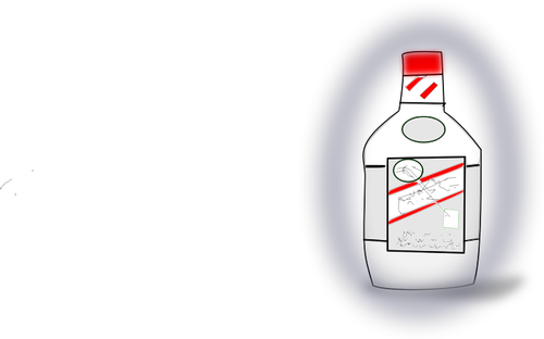 Alkohol flaske vector illustrasjon