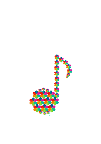 Image vectorielle de fleur croche