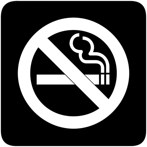Imagine vectorialÄƒ a inversat adrian semn pentru fumatul