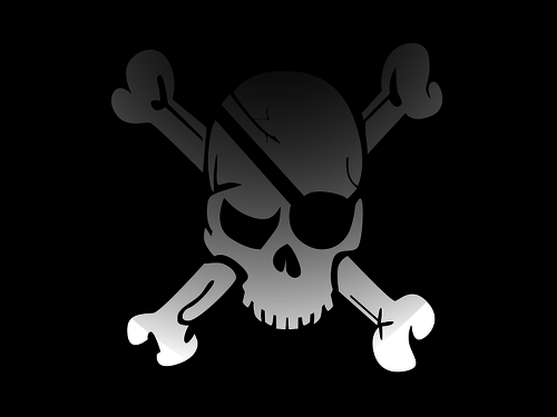 Bandiera pirati vettoriale immagine