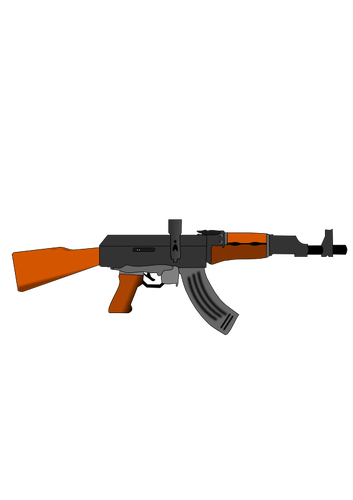 AK47 pistool vector afbeelding