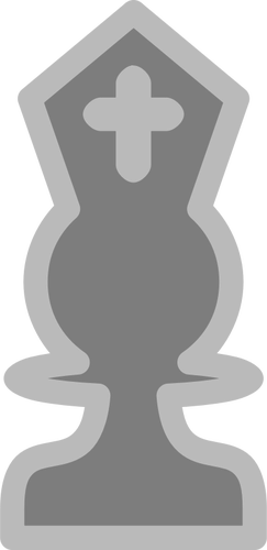 Vektorgrafik av ljus schack figur bishop