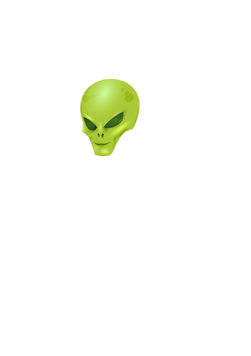 GrÃ¼nen Alien-Kopf