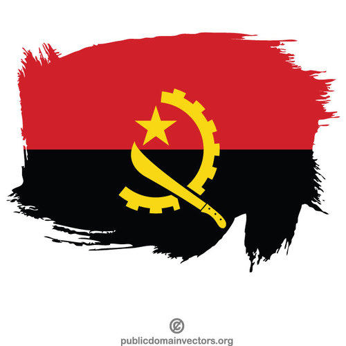 Angola boyalÄ± bayraÄŸÄ±