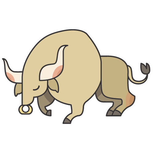 GrÃ¡ficos de desenho animado de touro