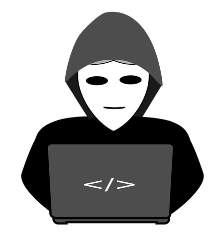 Anonim hacker vektor gambar