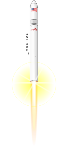Antares orbital raket vektorbild