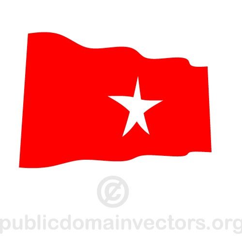 WellenfÃ¶rmige antifaschistischen Flagge