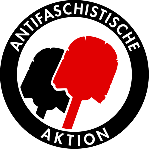 Antifaschistische WC BÃ¼rste Zeichen Vektor-ClipArt