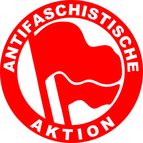 Antifascist handling tegn vektor image