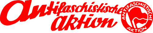 Logo del movimento antifascista nella illustrazione vettoriale Germania