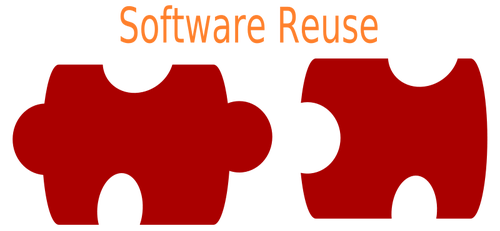 Software-Wiederverwendung-Logo-Vektor-Bild