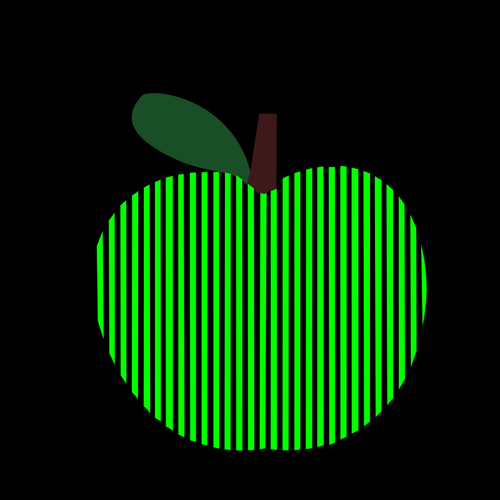 GrÃ¡ficos vectoriales de rayas manzana computarizado