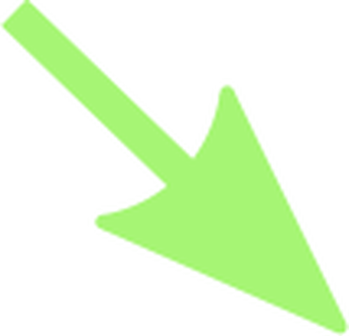 Ilustracja wektorowa strzaÅ‚kÄ… zielony kolor z lekkie krycie