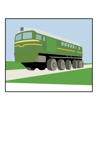 Imagine vectorialÄƒ VL-85 containere tren