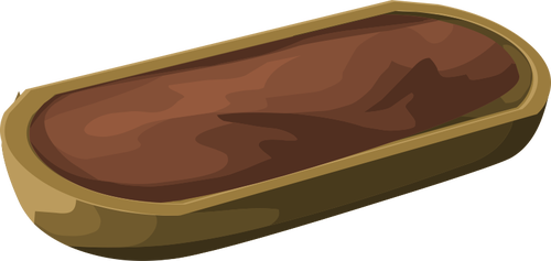 Vektor ClipArt av bruna marken container