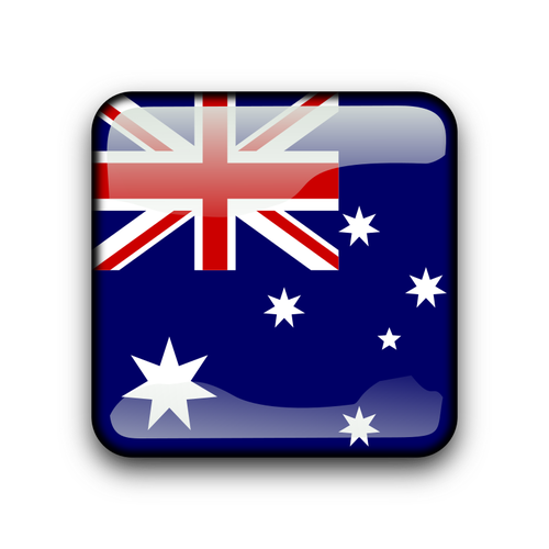 Avustralya vektÃ¶r bayrak dÃ¼ÄŸmesini
