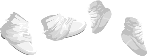 Vector graphics of soft baby footwear