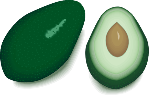 Avocado met binnenkant