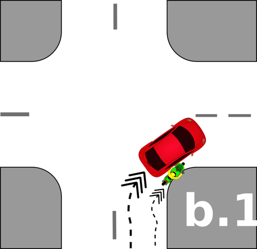 Verkeer crash pictogram