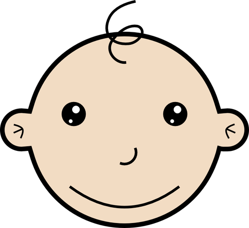 Smilende baby vektorgrafikk