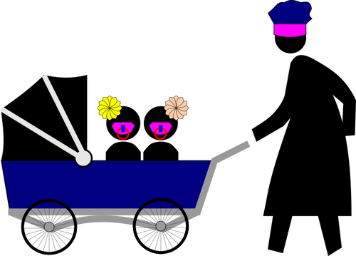 Icona del carrello di bambino