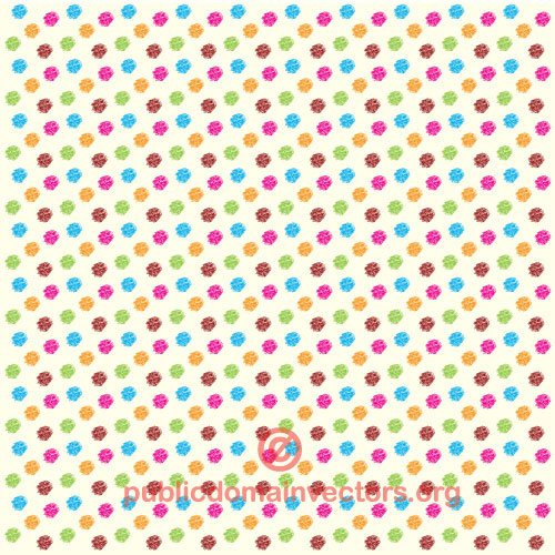 Polka colorful vector pattern