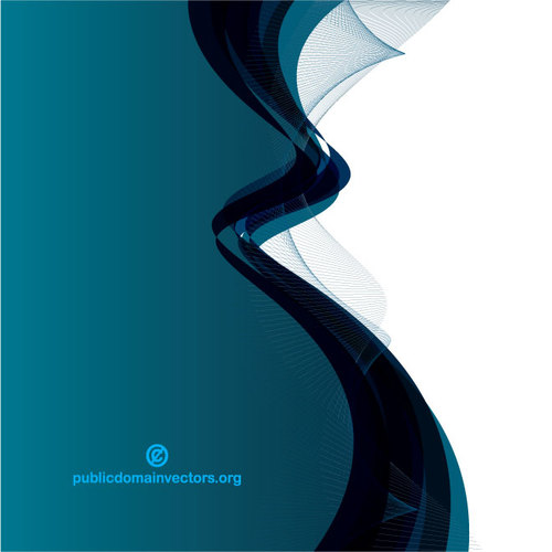 Fondo abstracto azul forma ondulada