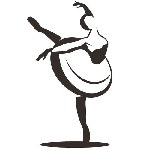 Ballet dancer silhouette clip art
