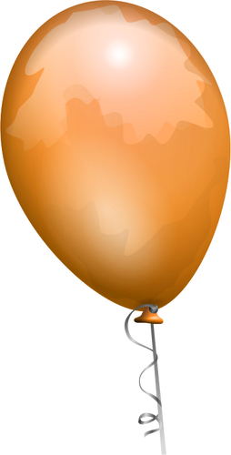 Image of orange shiny balloon with shades