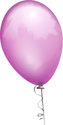 Imaginea vectorialÄƒ balon purpurie pe un ÅŸir de decorat