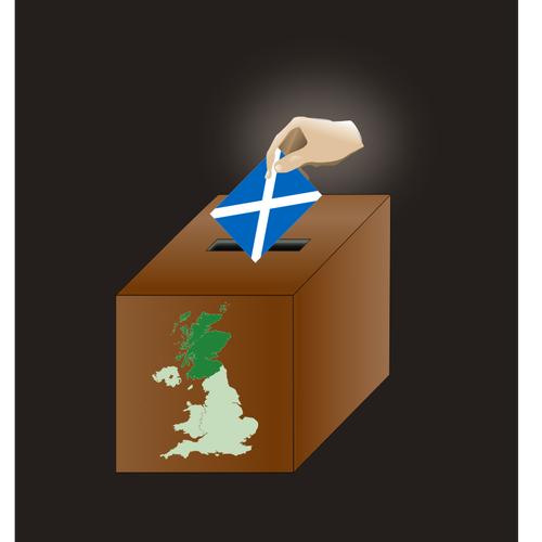 Imagem de vetor de votaÃ§Ã£o de independÃªncia escocesa