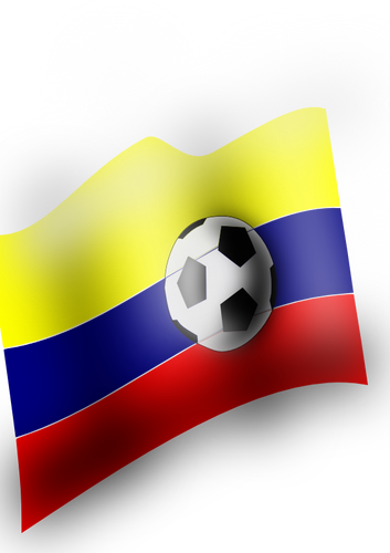 Colombian flag vector clip art