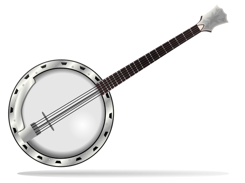 Illustrazione vettoriale di banjo chordophone