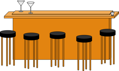 Bar com banquetas