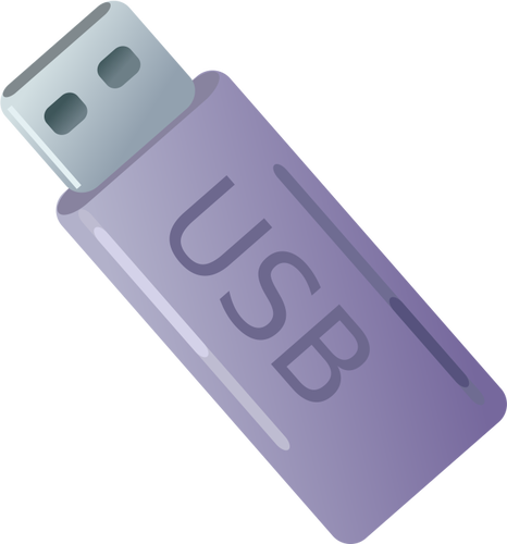 Vector images clipart de pourpre clÃ© USB