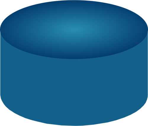 Disegno vettoriale di unitÃ  disco blu capacitÃ 