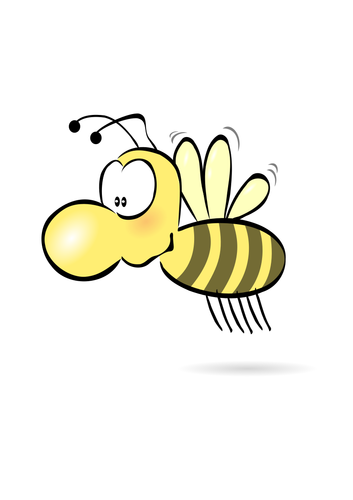 Illustration vectorielle de petite abeille