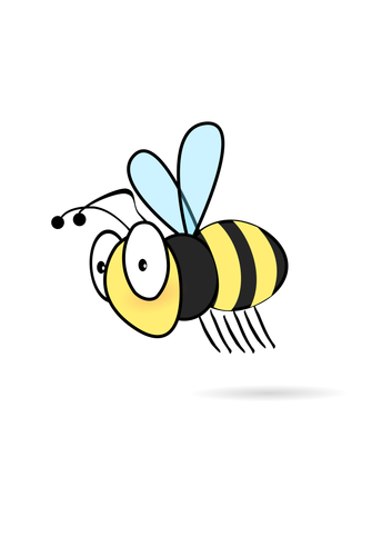 Wektor ilustracja kreskÃ³wka bumble Bee