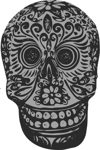 Tatoo skull vector clip art