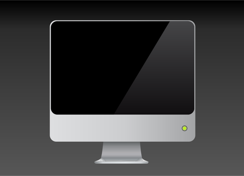 LCD-skÃ¤rmen pÃ¥ grÃ¥ bakgrund vektorbild
