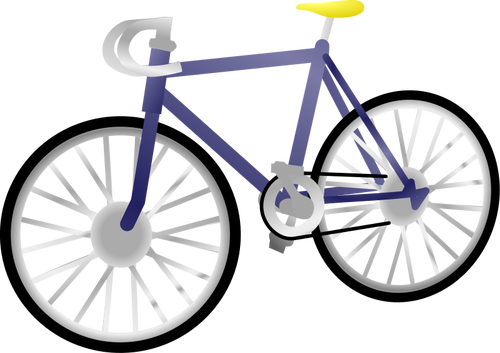 Single speed bicycle vector clip art