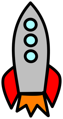 Besar berwarna-warni roket
