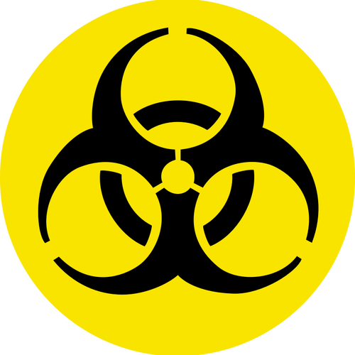 Image clipart vectoriel du signe rond bio-hazard