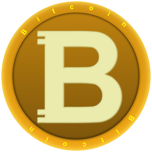 Goldene Bitcoin MÃ¼nze