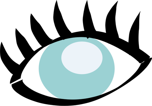 Vector afbeelding met twee kleuren oog